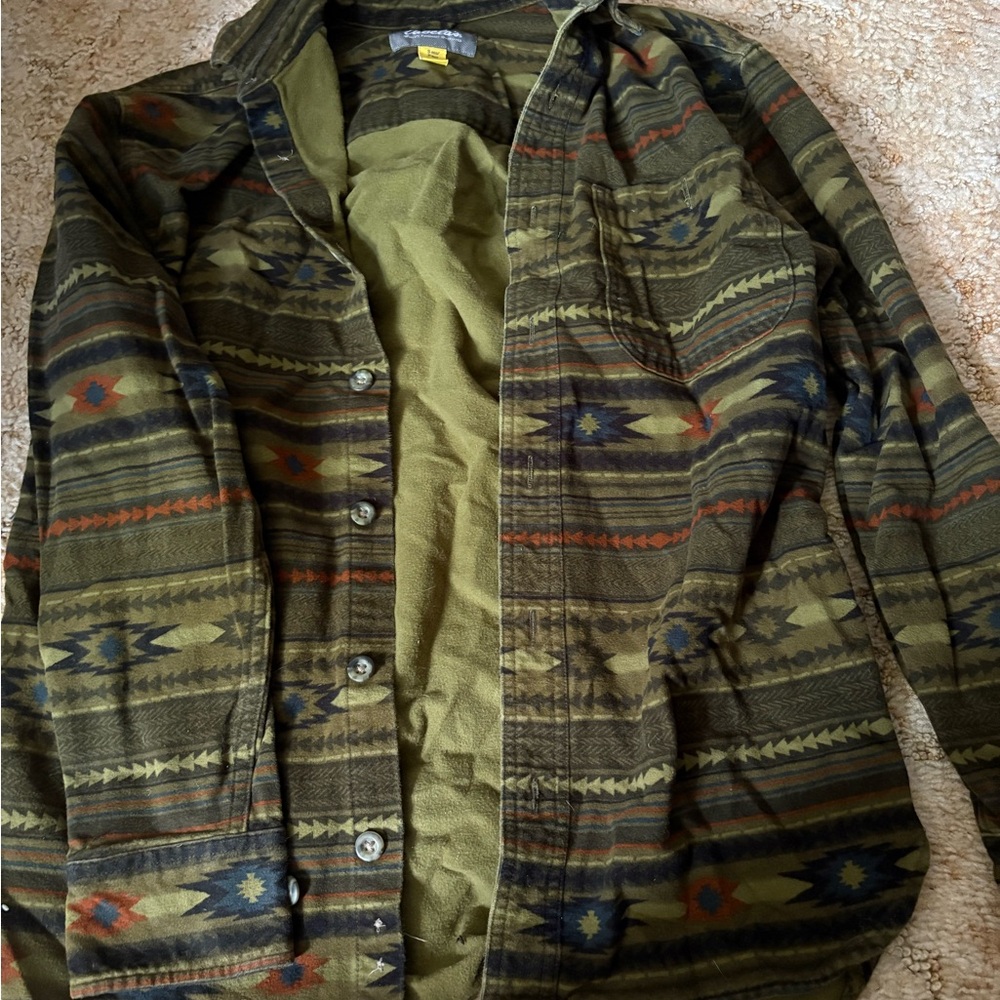 Patterned Flannel Pullover